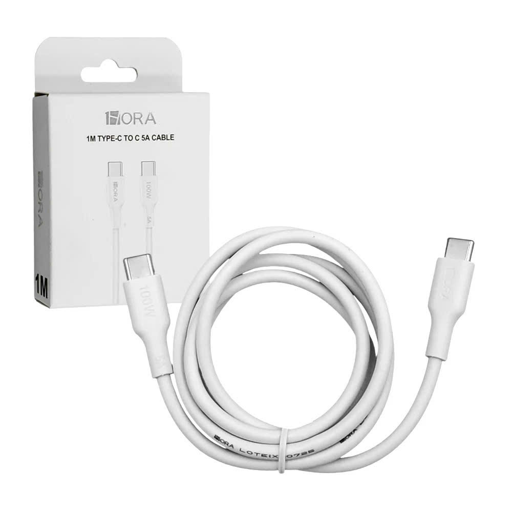 Cáp HoRa 2 đầu Type C 5A dài 1m