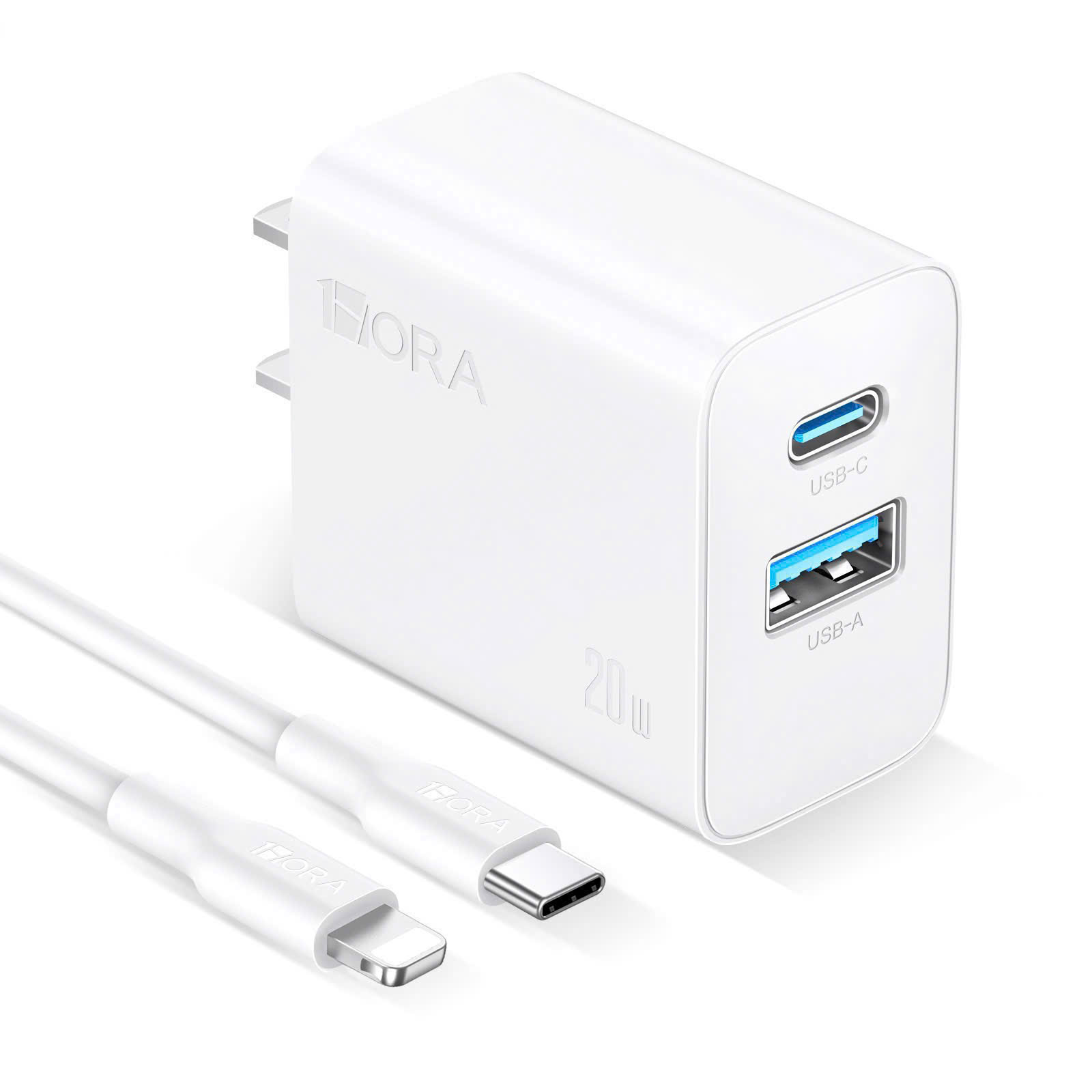 Bộ sạc PD 20w ( USB + C ) Type C to Lighning, GAR163B