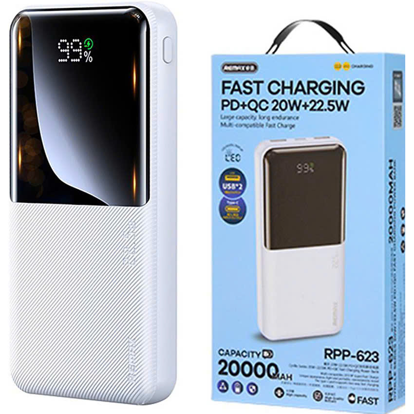 Pin Sạc Dự Phòng REMAX RPP-623, 20.000MAH