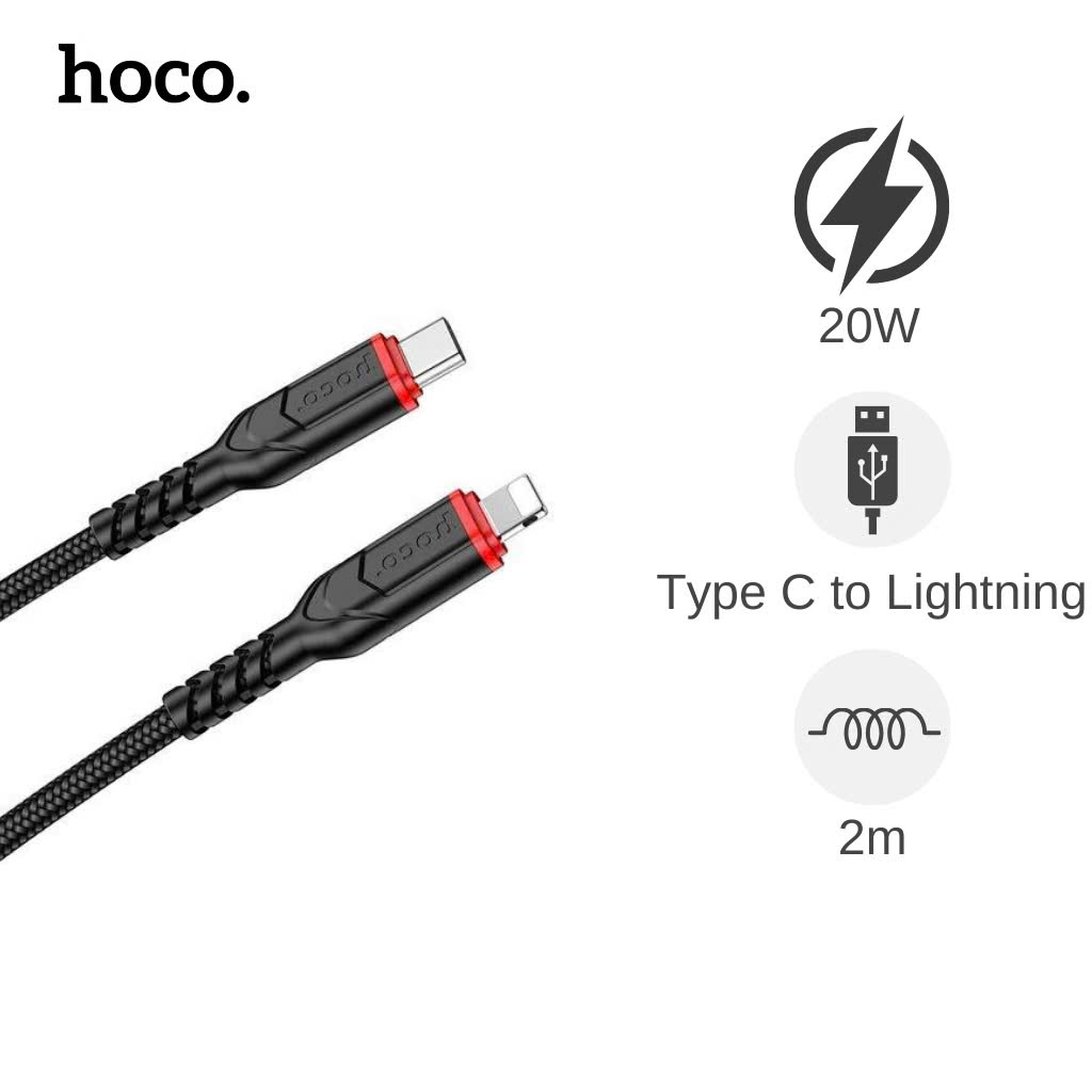 Cáp Hoco X59 Type C ra Lightning 20W dài 2m