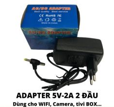 Adapter 5V-2A 2 đầu (to và nhỏ)