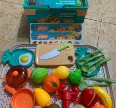 Bộ đồ chơi cắt trái cây 26 chi tiết, (kèm hộp)