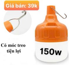 Bóng đèn LED tích điện (đui màu cam) 150w