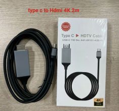 Cáp Type C ra HDMI 4k dài 2m