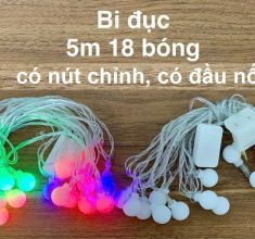 Dây đèn Led chớp kiểu hình bi đục dài 5m