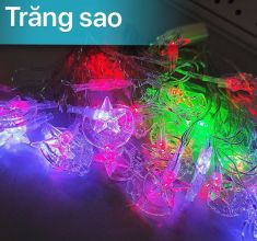 Dây đèn Led chớp kiểu hình trăng sao dài 5m