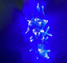 Dây đèn Led chớp màu xanh dương dài 8 mét 56 bóng