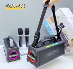 Loa xách tay KIMISO KMS-251 kèm 2 mic không dây