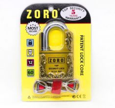 Ổ khóa ZORO bông 6 phân chống cắt chìa đạn